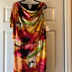 Brand New Suzi Chin Multicolor Dress - Size 12